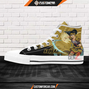 Inuyasha Kouga High Top Shoes Custom Anime Shoes