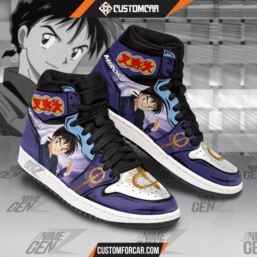 Inuyasha Miroku JD Sneakers Inuyasha Custom Anime Shoes