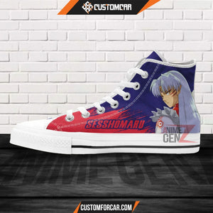 Inuyasha Sesshomaru High Top Shoes Custom Anime Shoes