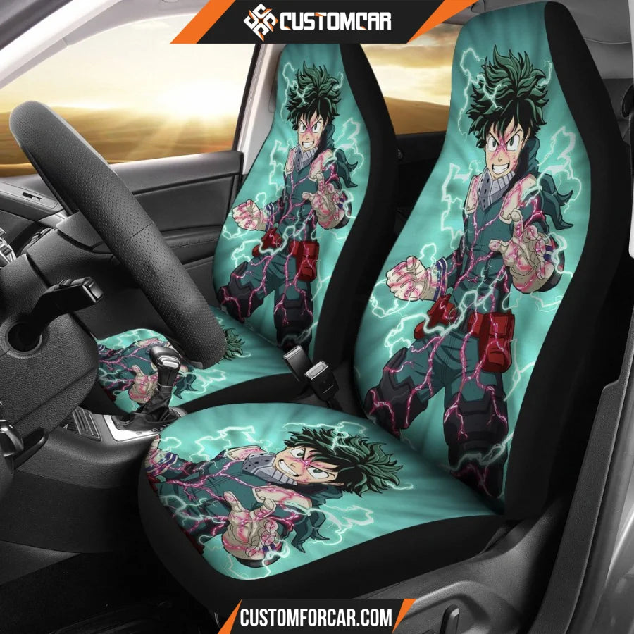 Izuku Lightning My Hero Academia Anime Car Seat Covers 