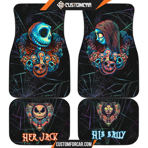 Jack And Sally Nightmare Before Christmas Car Floor Mats