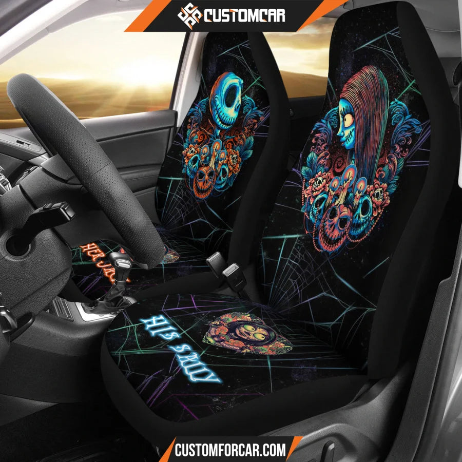 Jack And Sally Nightmare Before Christmas Car Seat Covers