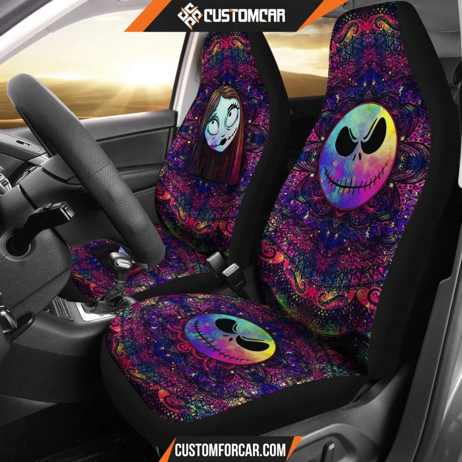 Jack And Sally Nightmare Before Christmas Car Seat Covers