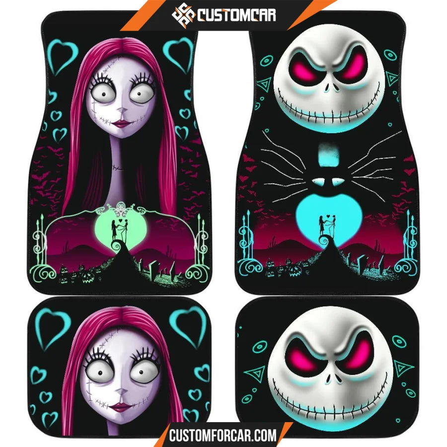 Jack And Sally Nightmare Before Christmas Front And Back Car