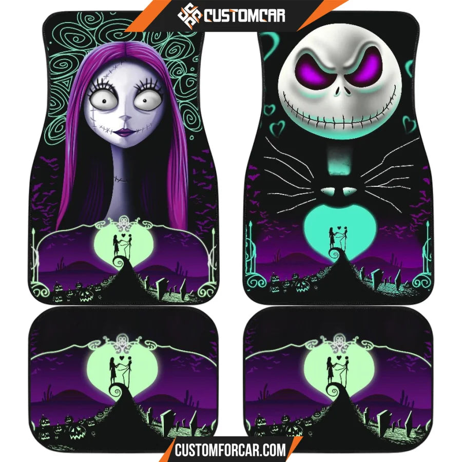 Jack And Sally So In Love Car Floor Mats For Car Front And 