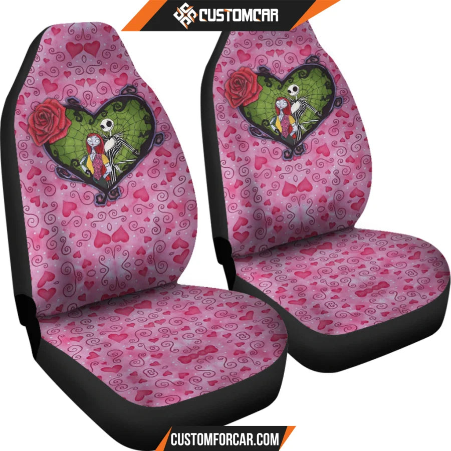 Jack And Sally Valentine Nightmare Before Christmas Car Seat