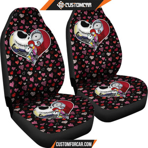 Jack And Sally Valentine Nightmare Before Christmas Car Seat