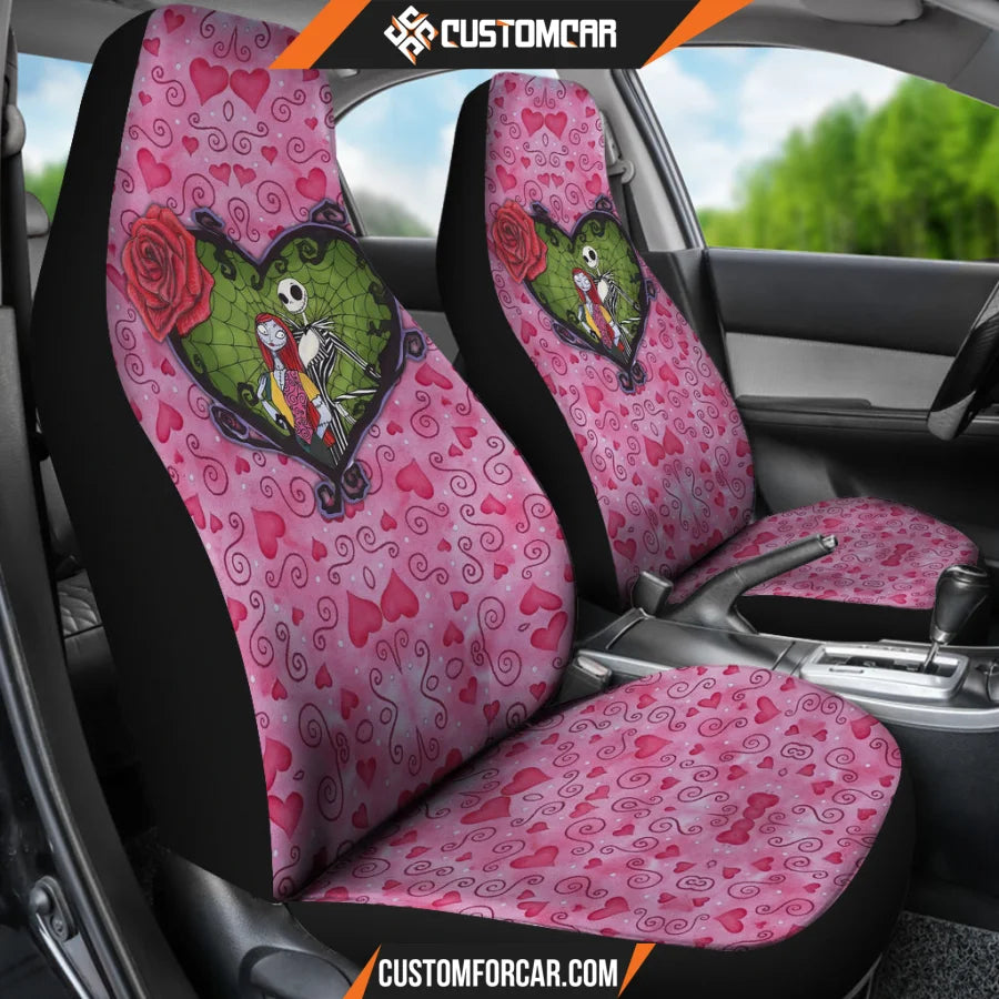 Jack And Sally Valentine Nightmare Before Christmas Car Seat