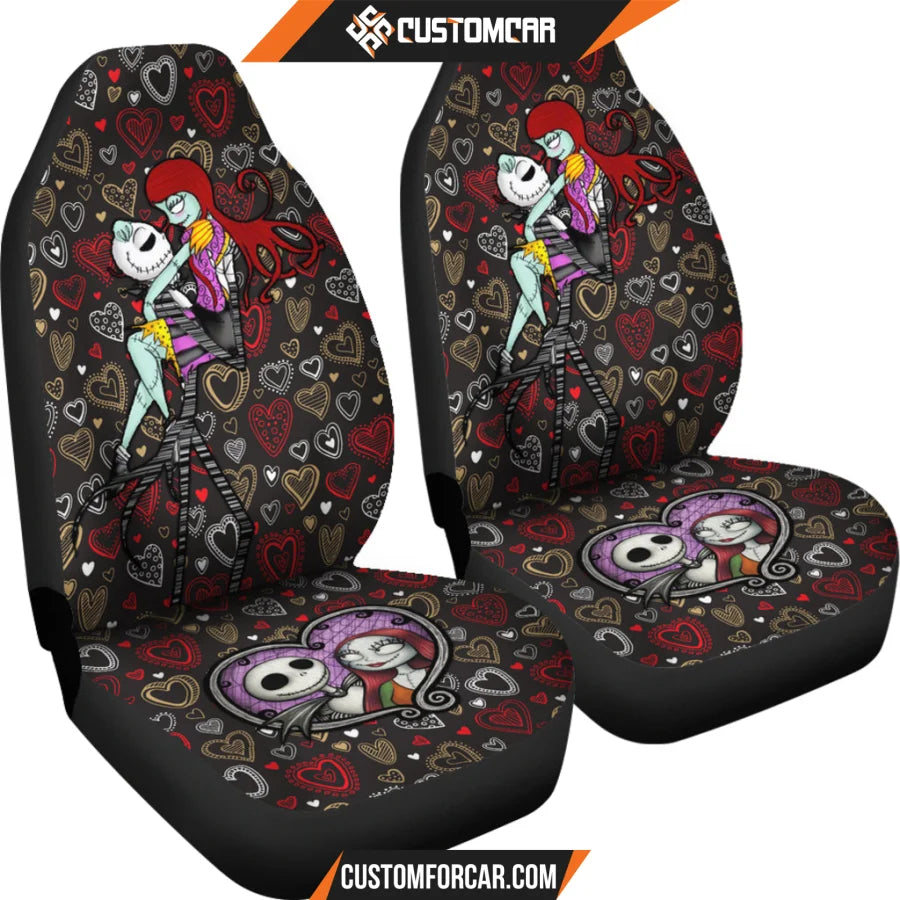 Jack And Sally Valentine Nightmare Before Christmas Car Seat