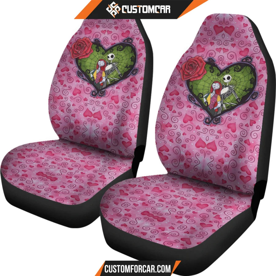 Jack And Sally Valentine Nightmare Before Christmas Car Seat