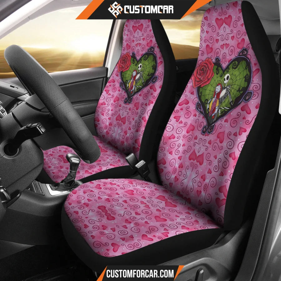 Jack And Sally Valentine Nightmare Before Christmas Car Seat