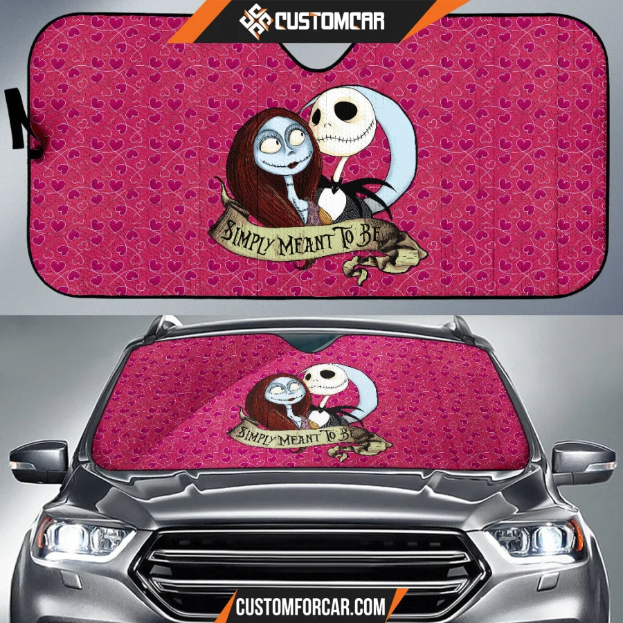 Jack And Sally Valentine Nightmare Before Christmas Car Sun