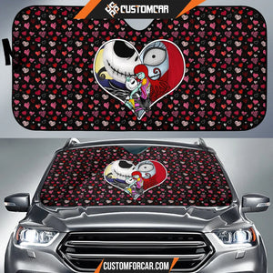 Jack And Sally Valentine Nightmare Before Christmas Car Sun