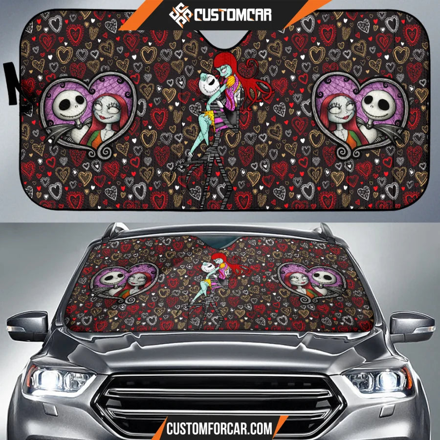 Jack And Sally Valentine Nightmare Before Christmas Car Sun