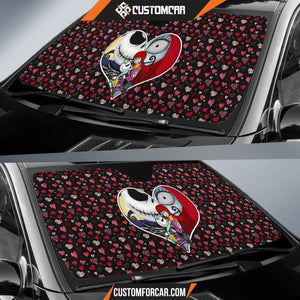 Jack And Sally Valentine Nightmare Before Christmas Car Sun