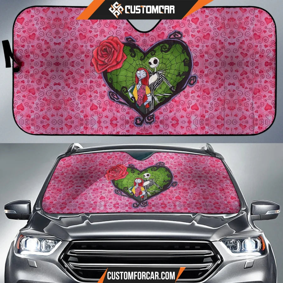 Jack And Sally Valentine Nightmare Before Christmas Car Sun