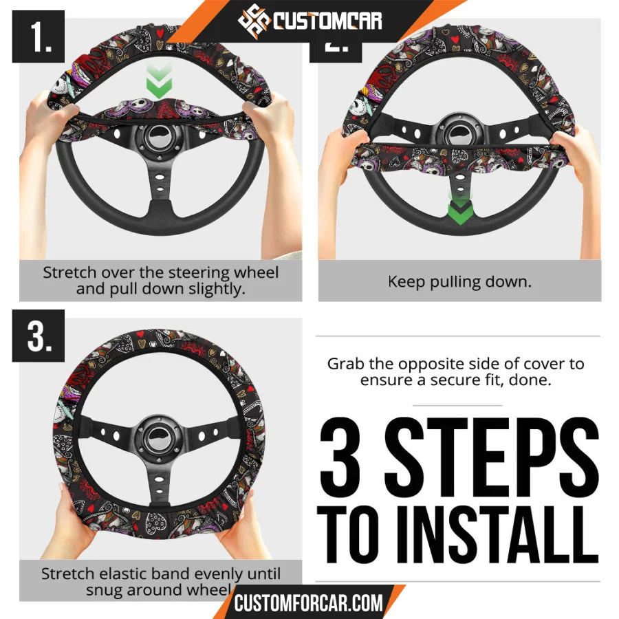 Jack And Sally Valentine Nightmare Before Christmas Steering