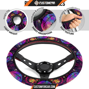 Jack Nightmare Before Christmas Steering Wheel Cover Cartoon