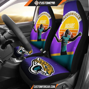 Jacksonville Jaguars Car Seat Covers JAGS Player 50 Winner Rick And Morty Background Seat Covers NT040702 DECORINCAR 1