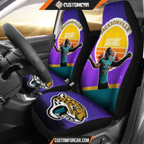 Jacksonville Jaguars Car Seat Covers JAGS Player 50 Winner Rick And Morty Background Seat Covers NT040702 DECORINCAR 1