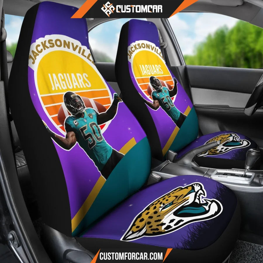 Jacksonville Jaguars Car Seat Covers JAGS Player 50 Winner Rick And Morty Background Seat Covers NT040702 DECORINCAR 3