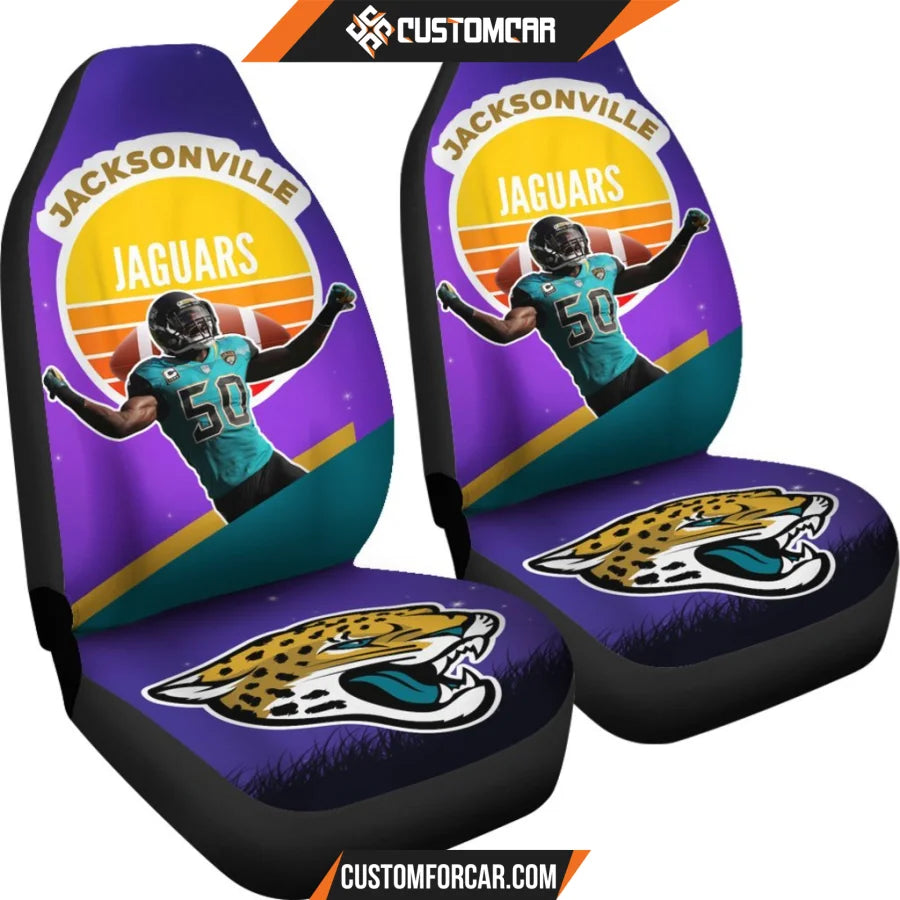 Jacksonville Jaguars Car Seat Covers JAGS Player 50 Winner Rick And Morty Background Seat Covers NT040702 DECORINCAR 4