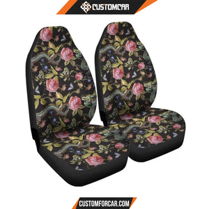 Janpanese Floral Dragon Print Car Seat covers Car 