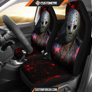 Jason Voorhees Blood Halloween Horror Car Seat Covers 