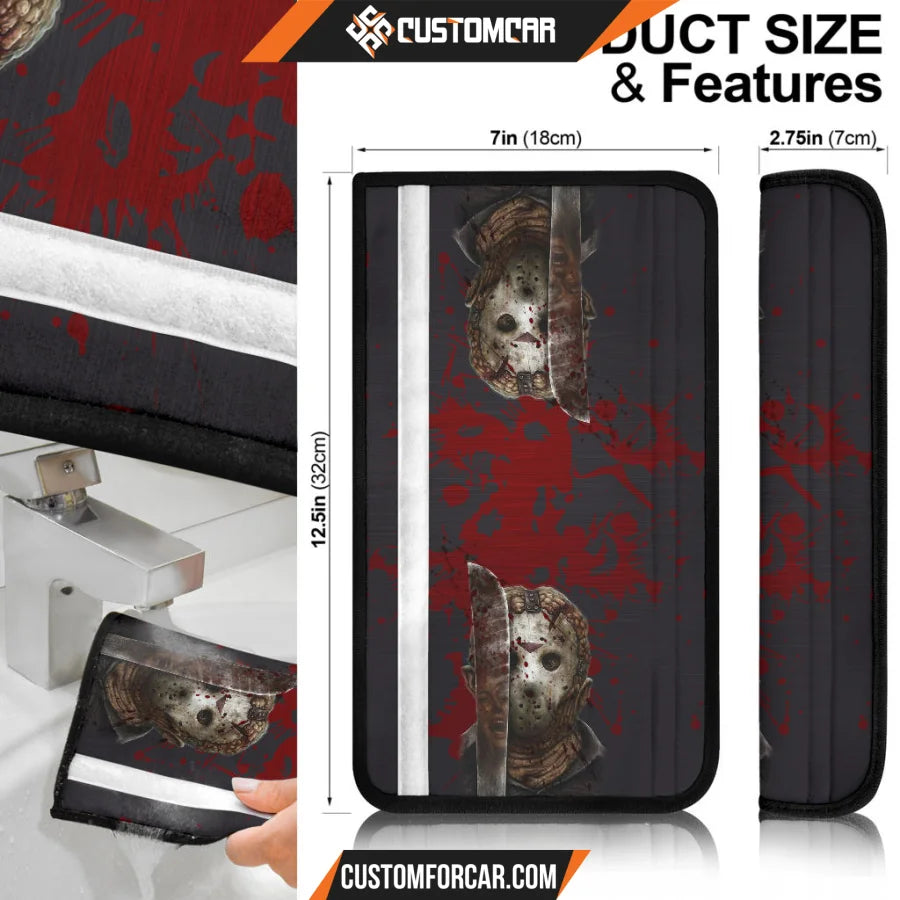 Jason Voorhees Friday The 13th Seat Belt Covers Horror Movie