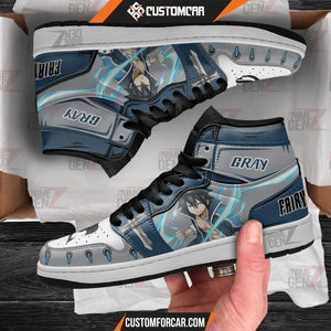 JD Sneakers Fairy Tail Gray Custom Anime Shoes CUSTOMFORCAR