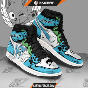 JD Sneakers Fairy Tail Happy Custom Anime Shoes CUSTOMFORCAR