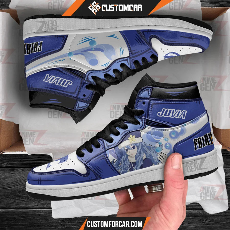 JD Sneakers Fairy Tail Juvia Custom Anime Shoes CUSTOMFORCAR