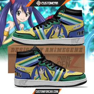JD Sneakers Fairy Tail Wendy Custom Anime Shoes CUSTOMFORCAR