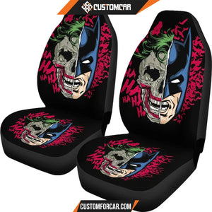 Joker and Batman Car Seat Covers Villains Movie Car Decor 