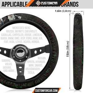 Joker And Harley Quinn Steering Wheel Cover Movie Car