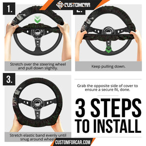 Joker And Harley Quinn Steering Wheel Cover Movie Car
