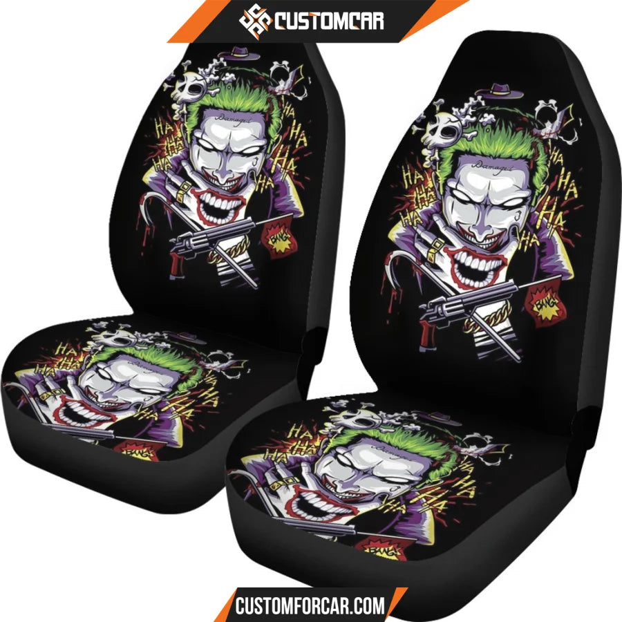 Joker Villains Car Seat Covers Suicide Squad Movie Car Decor