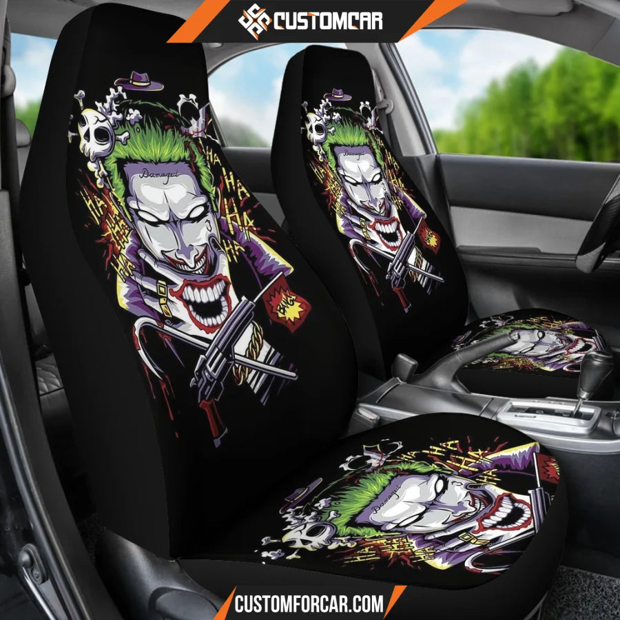 Joker Villains Car Seat Covers Suicide Squad Movie Car Decor