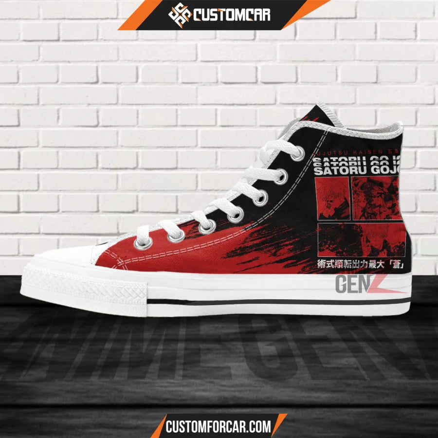 Jujutsu Kaisen Satoru Gojo High Top Shoes Custom Anime