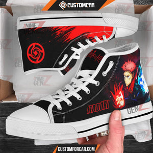 Jujutsu Kaisen Yuji Itadori High Top Shoes Custom Anime