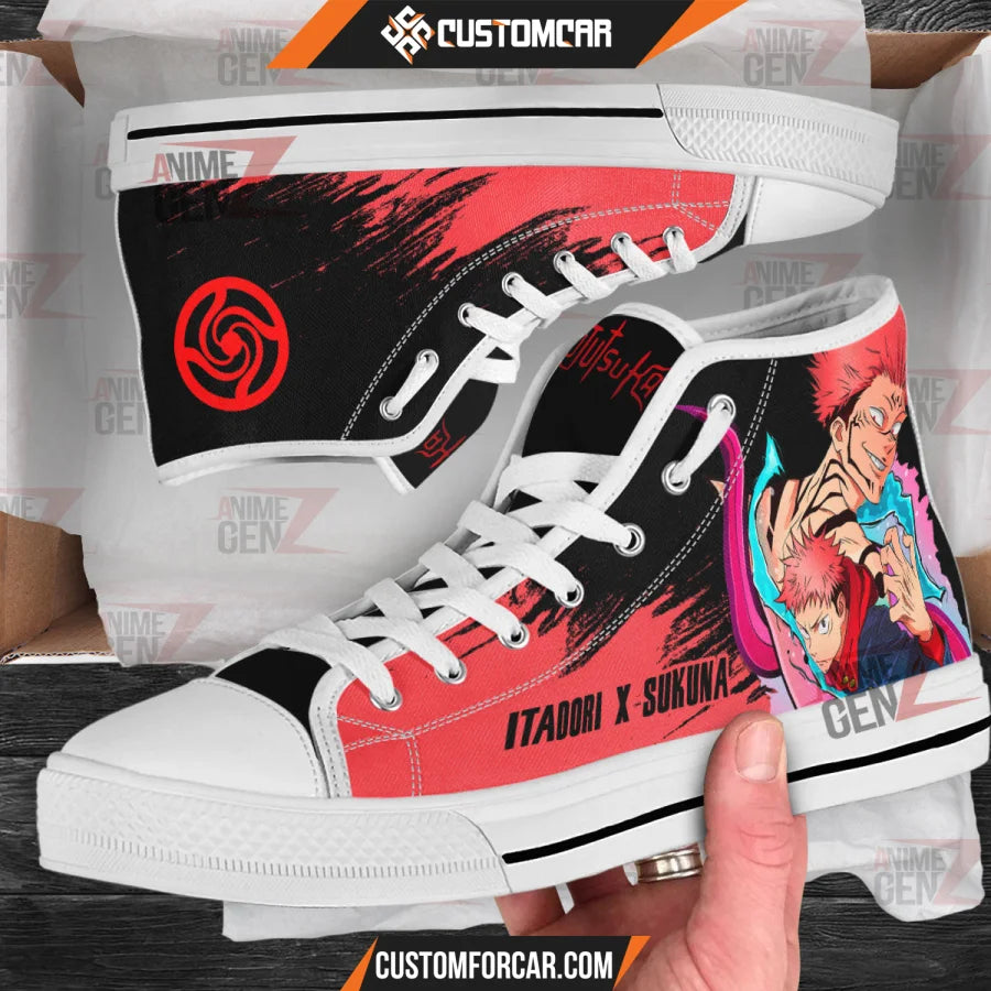 Jujutsu Kaisen Yuji Itadori Sukuna High Top Shoes Custom