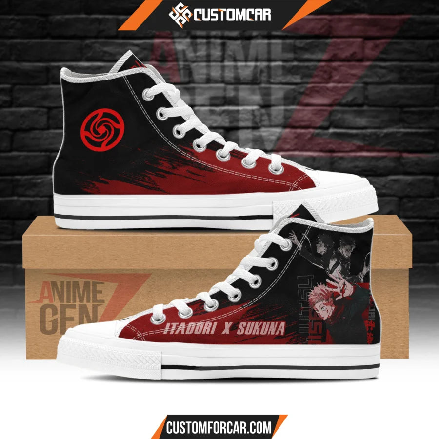 Jujutsu Kaisen Yuji Itadori Sukuna High Top Shoes Custom