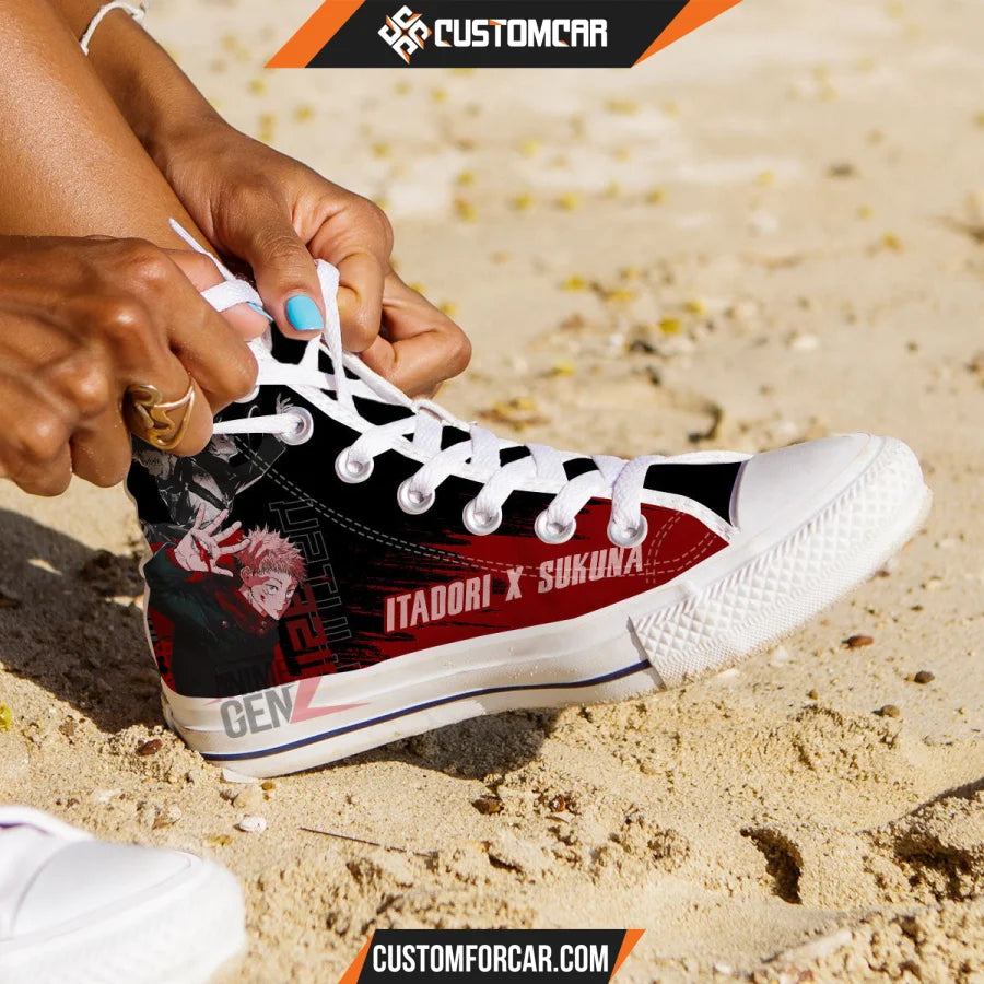 Jujutsu Kaisen Yuji Itadori Sukuna High Top Shoes Custom