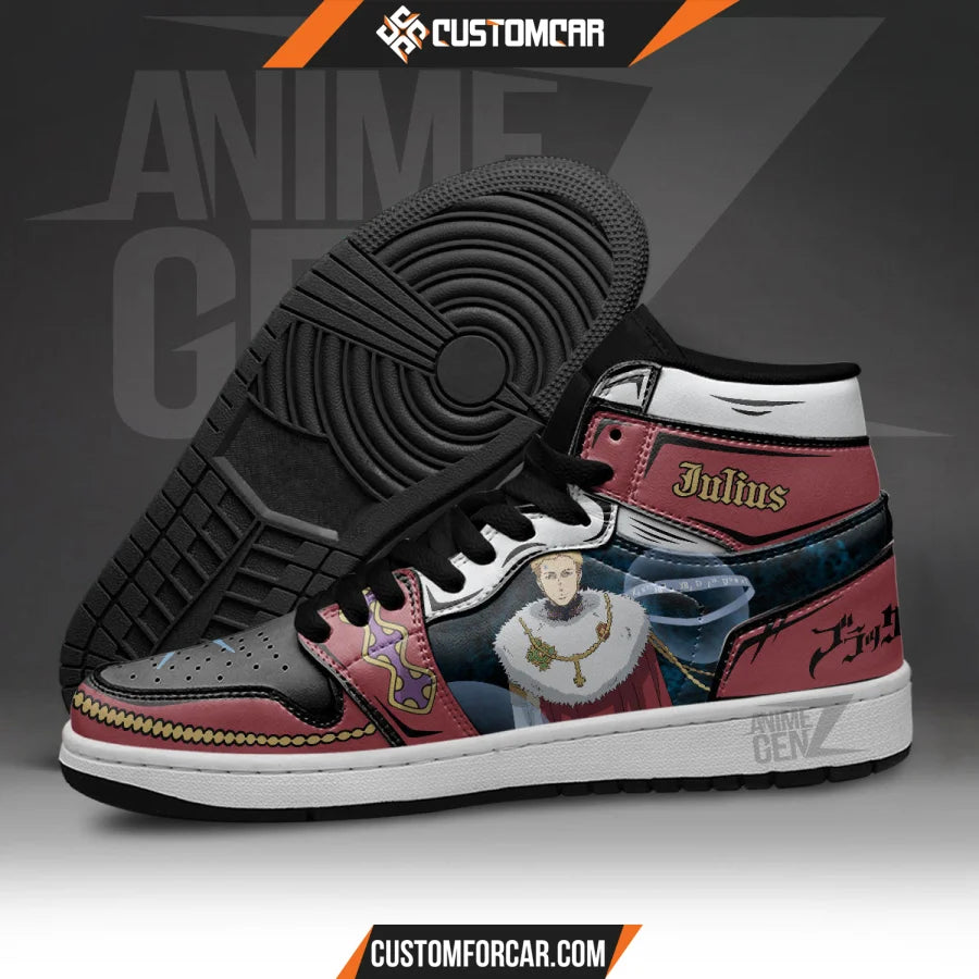 Julius Novachrono JD Sneakers Black Clover Custom Anime