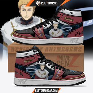 Julius Novachrono JD Sneakers Black Clover Custom Anime