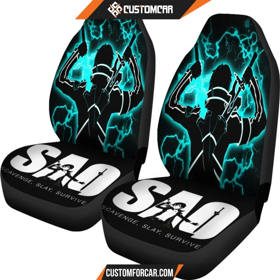 Kirito Sword Art Online Car Seat Covers - seat Covers For 