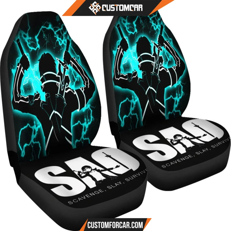 Kirito Sword Art Online Car Seat Covers - seat Covers For 