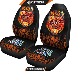 Kiss Rock Band Car Seat Covers Music Band Car Accessories