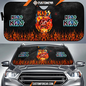 Kiss Rock Band Car Sun Shade Music Band Car Accessories