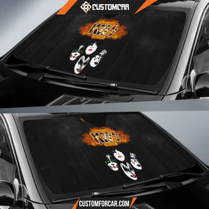 Kiss Rock Band Car Sun Shade Music Band Car Accessories